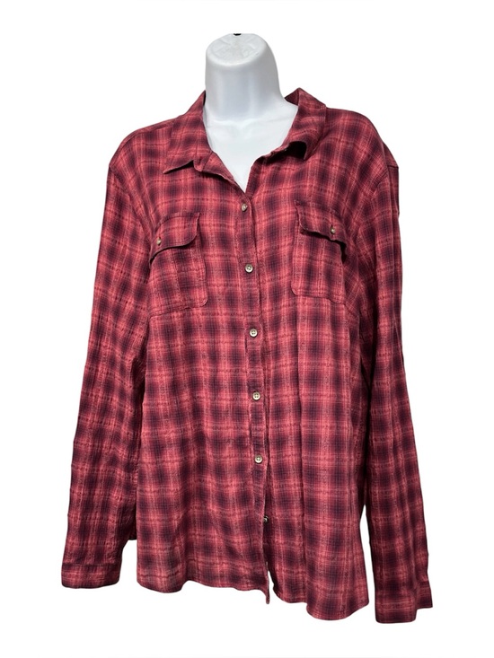 Eddie Bauer Tops - Eddie Bauer XL plaid button down